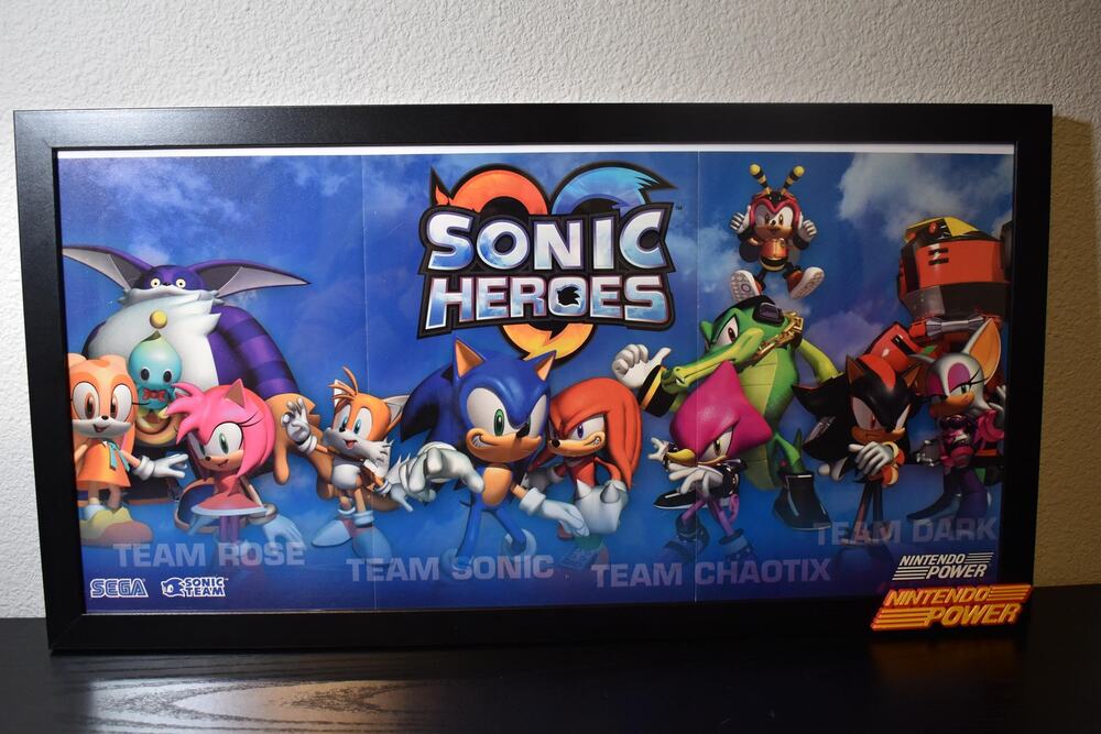 Sonic the Hedgehog Heroes Framed Poster